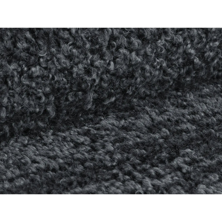 Dia Pouf aus Boucle (Rolf 7) in Dunkelgrau, 40x40 cm – Bild 3