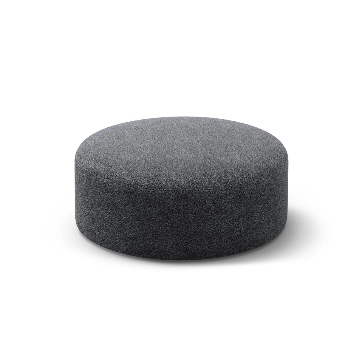 Dia Pouf aus Boucle (Rolf 7) in Dunkelgrau, 90x90 cm – Bild 2