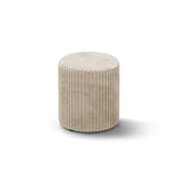 Dia Pouf aus Cord (Tilia 03) in Leichtes Beige, 40x40 cm – Bild 2