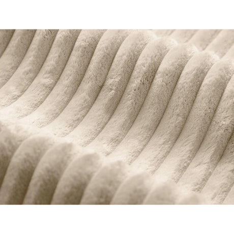 Dia Pouf aus Cord (Tilia 03) in Leichtes Beige, 40x40 cm – Bild 3