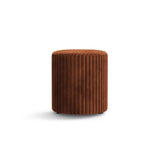 Dia Pouf aus Cord (Tilia 52) in Brick, 40x40 cm – Bild 1