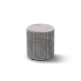 Dia Pouf aus Cord (Tilia 86) in Hellgrau, 40x40 cm – Bild 2