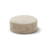 Dia Pouf aus Corduroy (Tilia 03) in Leichtes Beige, 90x90 cm – Bild 2