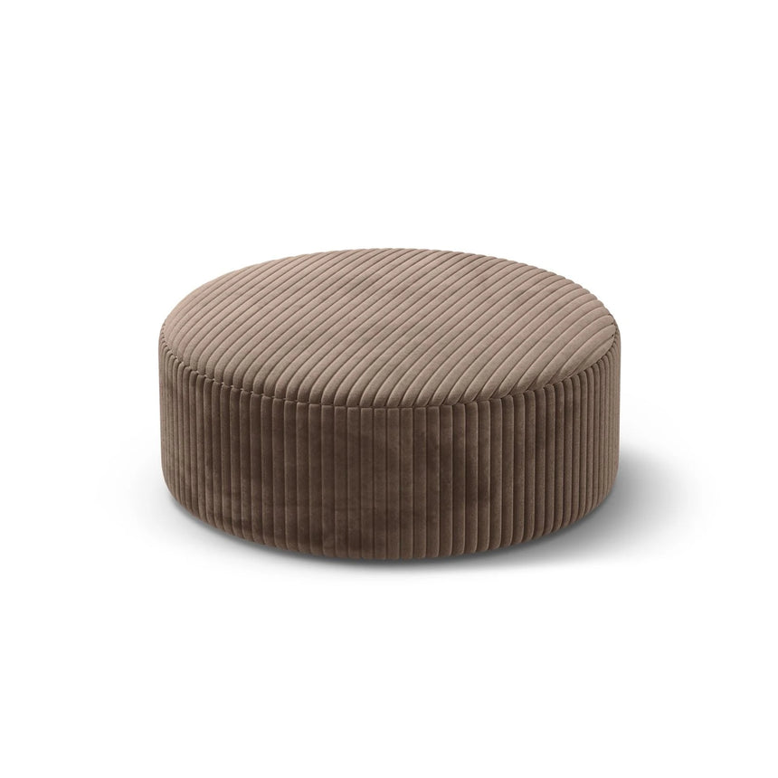 Dia Pouf aus Corduroy (Tilia 17) in Acorn, 90x90 cm – Bild 2