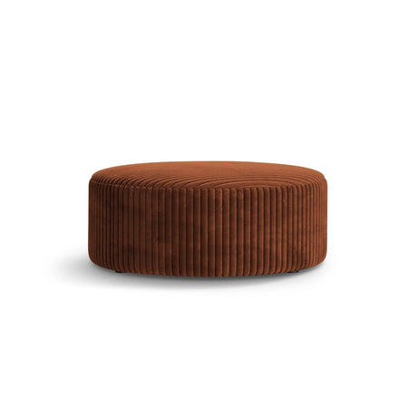 Dia Pouf aus Corduroy (Tilia 52) in Brick, 90x90 cm – Bild 1