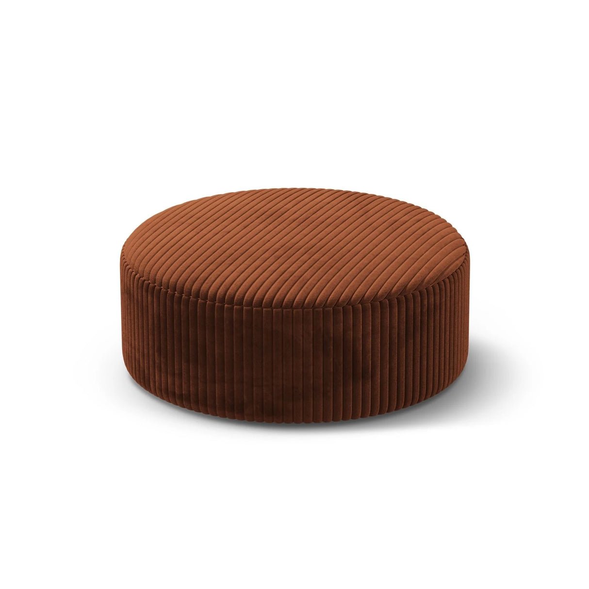 Dia Pouf aus Corduroy (Tilia 52) in Brick, 90x90 cm – Bild 2