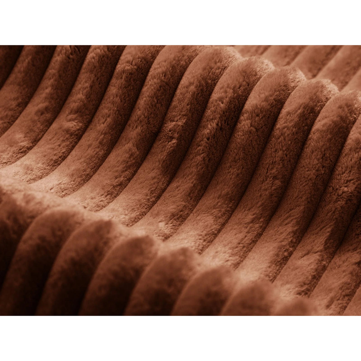 Dia Pouf aus Corduroy (Tilia 52) in Brick, 90x90 cm – Bild 3