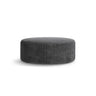 Dia Pouf aus Corduroy (Tilia 85) in Grau, 90x90 cm – Bild 1