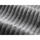 Dia Pouf aus Corduroy (Tilia 85) in Grau, 90x90 cm – Bild 3