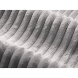 Dia Pouf aus Corduroy (Tilia 86) in Hellgrau, 90x90 cm – Bild 3