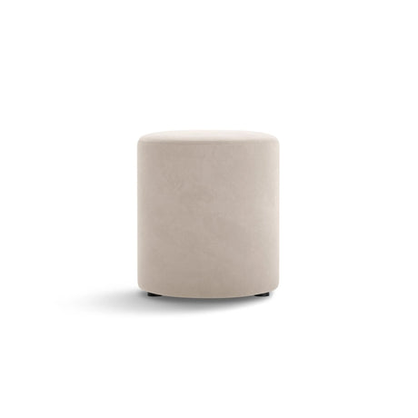 Dia Pouf aus Samt (Salvador 1) in Beige, 40x40 cm – Bild 1