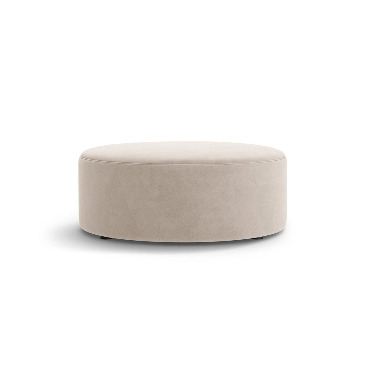 Dia Pouf aus Samt (Salvador 1) in Beige, 90x90 cm – Bild 1