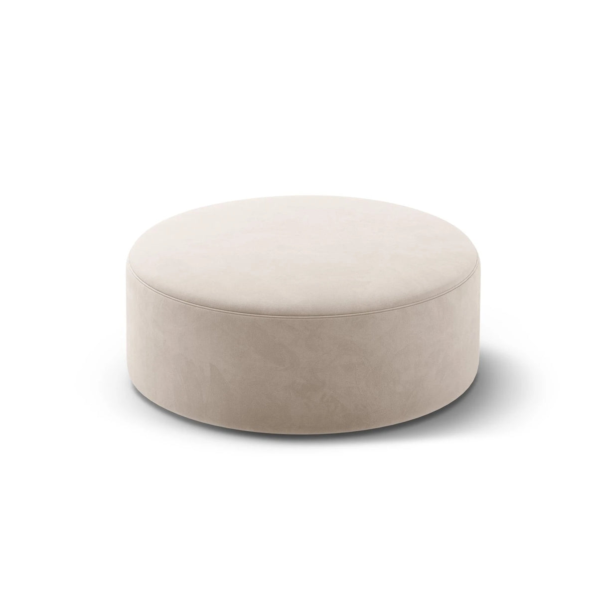 Dia Pouf aus Samt (Salvador 1) in Beige, 90x90 cm – Bild 2