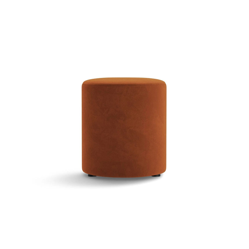 Dia Pouf aus Samt (Salvador 14) in Terrakotta, 40x40 cm – Bild 1