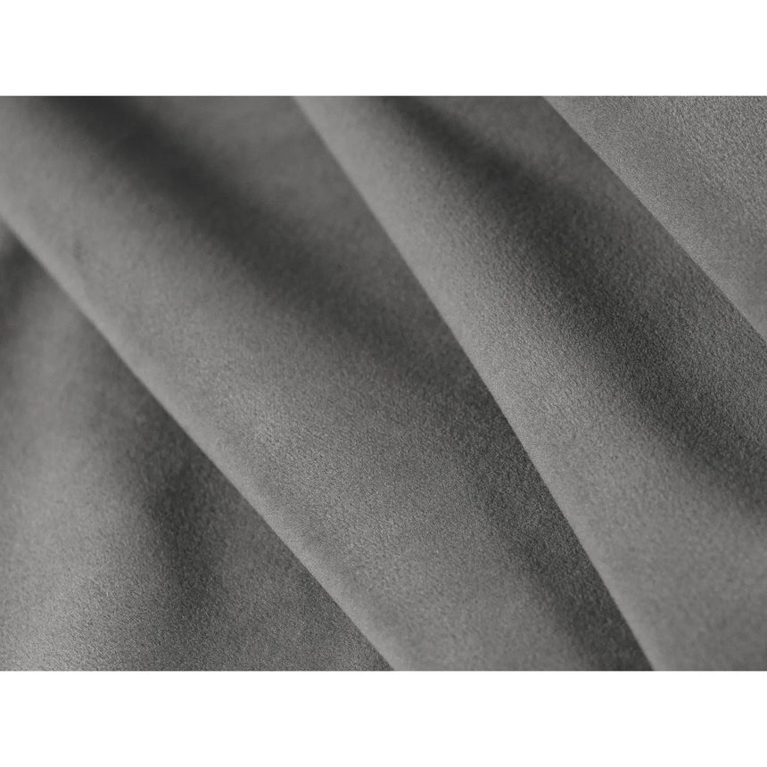 Dia Pouf aus Samt (Salvador 17) in Grau, 40x40 cm – Bild 3