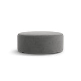 Dia Pouf aus Samt (Salvador 17) in Grau, 90x90 cm – Bild 1