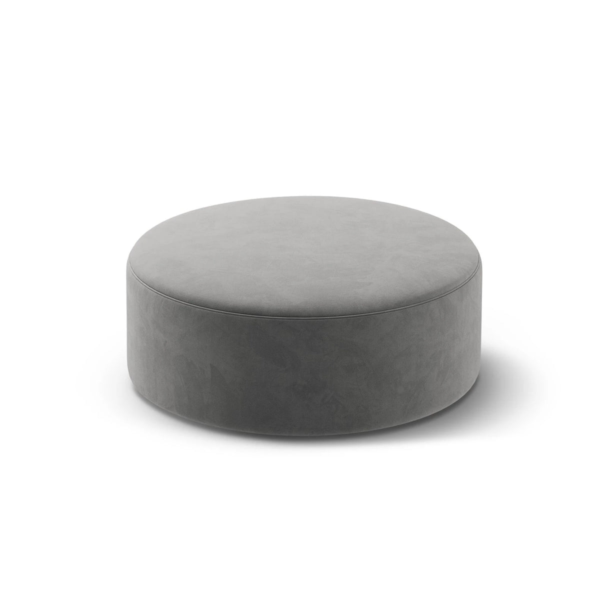 Dia Pouf aus Samt (Salvador 17) in Grau, 90x90 cm – Bild 2