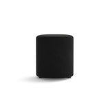 Dia Pouf aus Samt (Salvador 19) in Schwarz, 40x40 cm – Bild 1