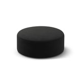 Dia Pouf aus Samt (Salvador 19) in Schwarz, 90x90 cm – Bild 2