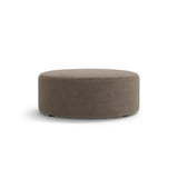 Dia Pouf aus Samt (Salvador 3) in Grau-Braun, 90x90 cm – Bild 1