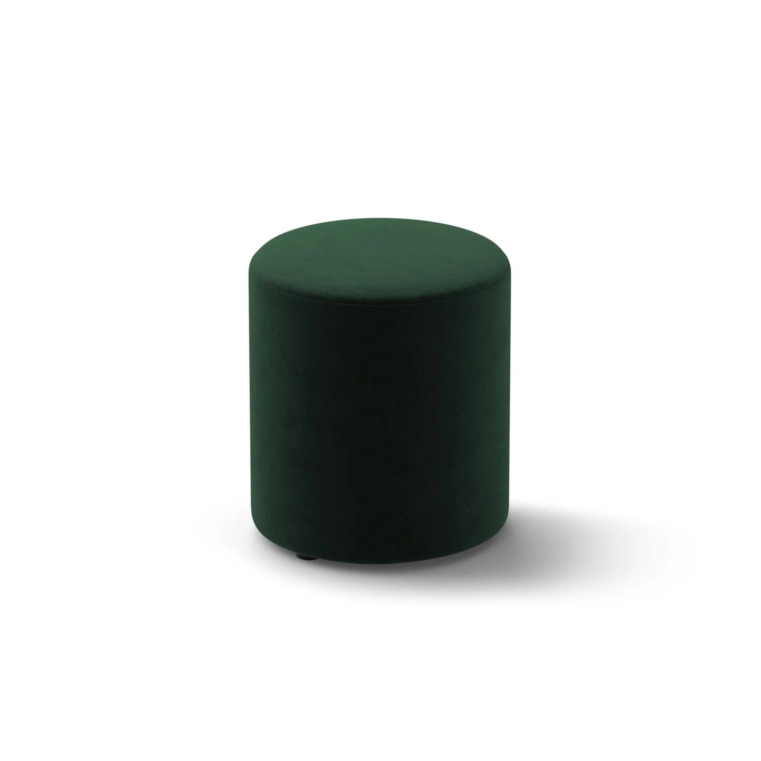 Dia Pouf aus Samt (Salvador 7) in Flaschengrün, 40x40 cm – Bild 2