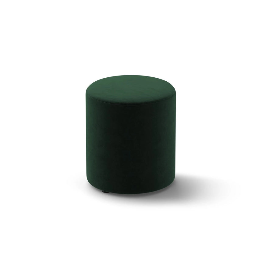 Dia Pouf aus Samt (Salvador 7) in Flaschengrün, 40x40 cm – Bild 2