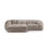 Diana 3-Sitzer Ecksofa Links, mit Bezug aus Samt oder Strukturstoff, 294x182 cm – Bild 1