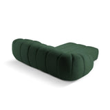 Diana 3-Sitzer Ecksofa Links, mit Bezug aus Strukturierter Stoff (Bub12) in Grün, 294x182 cm – Bild 5