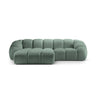 Diana 3-Sitzer Ecksofa Links, mit Bezug aus Strukturierter Stoff (Bub13) in Mint, 294x182 cm – Bild 1