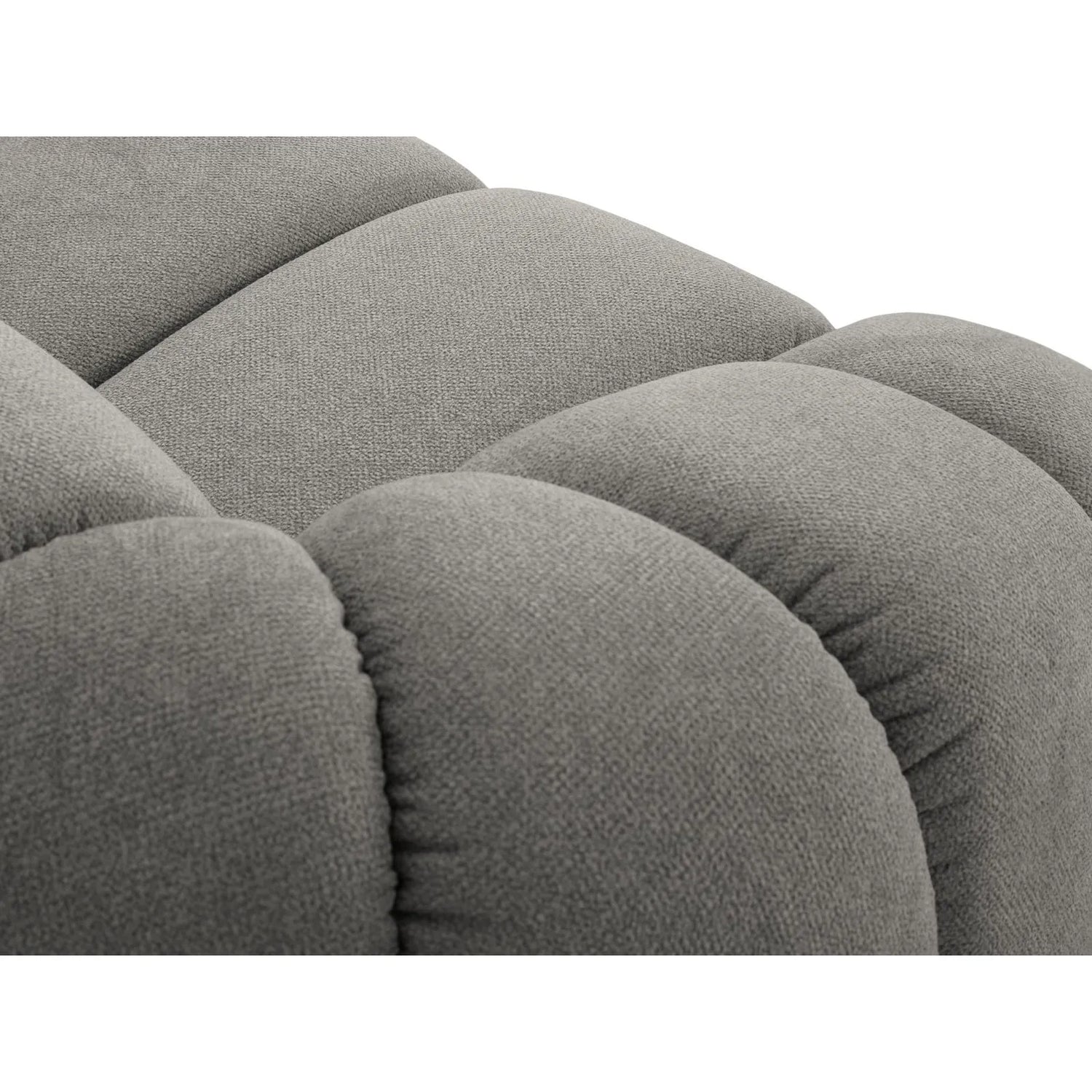 Diana 3-Sitzer Ecksofa Links, mit Bezug aus Strukturierter Stoff (Bub7) in Hellgrau, 294x182 cm – Bild 6