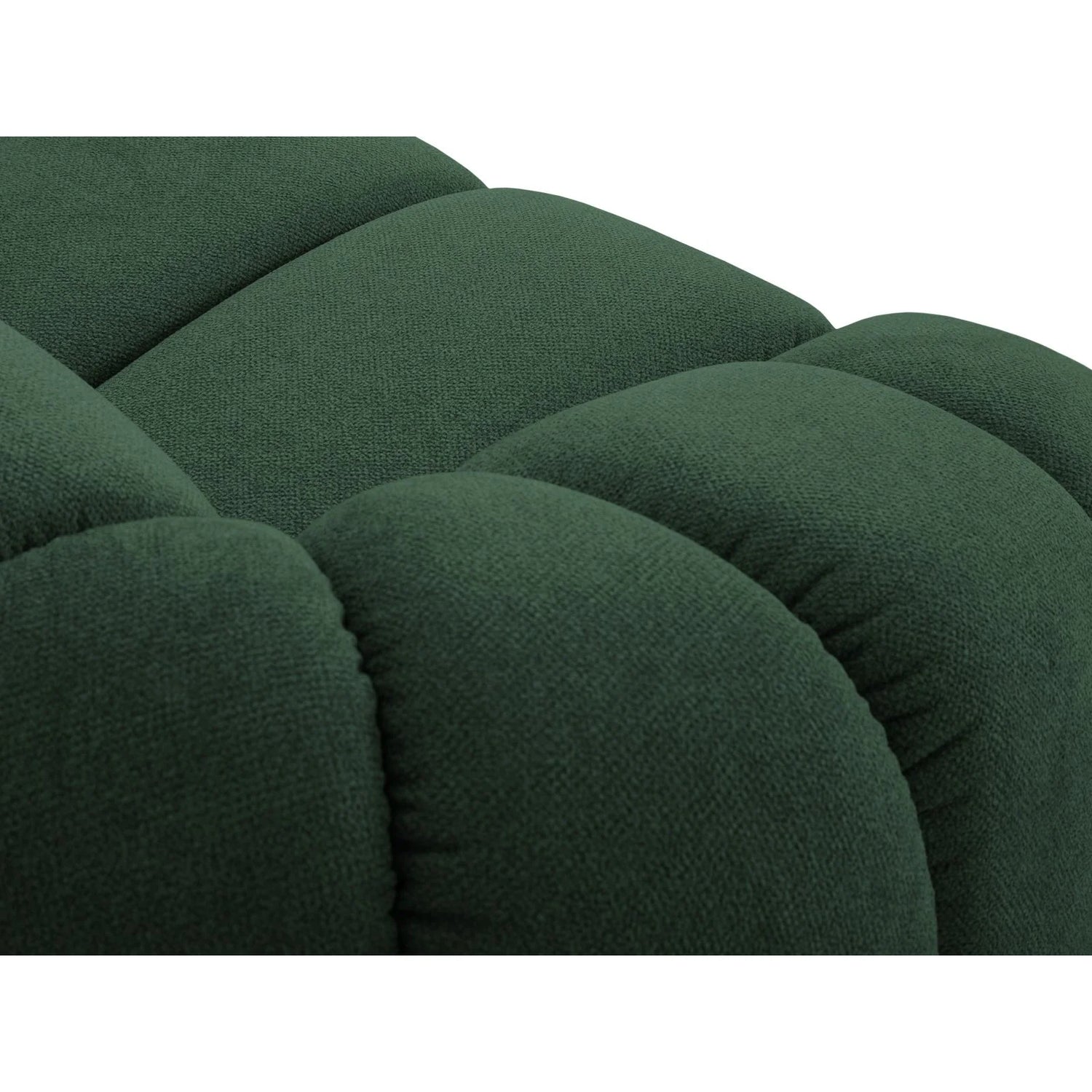 Diana 3-Sitzer Ecksofa Rechts, mit Bezug aus Strukturierter Stoff (Bub12) in Grün, 294x182 cm – Bild 6