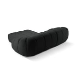 Diana 3-Sitzer Ecksofa Rechts, mit Bezug aus Strukturierter Stoff (Bub17) in Anthrazit, 294x182 cm – Bild 5