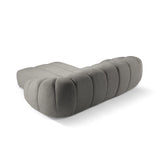 Diana 3-Sitzer Ecksofa Rechts, mit Bezug aus Strukturierter Stoff (Bub7) in Hellgrau, 294x182 cm – Bild 5