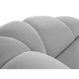 Diana 3-Sitzer Sofa mit Bezug aus 3D (Son05) in Silber, 254x114 cm – Bild 7
