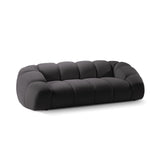 Diana 3-Sitzer Sofa mit Bezug aus 3D (Son15) in Espresso, 254x114 cm – Bild 4