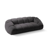 Diana 3-Sitzer Sofa mit Bezug aus 3D (Son15) in Espresso, 254x114 cm – Bild 5