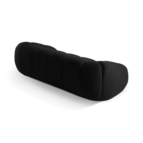 Diana 3-Sitzer Sofa mit Bezug aus 3D (Son19) in Schwarz, 254x114 cm – Bild 6