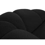 Diana 3-Sitzer Sofa mit Bezug aus 3D (Son19) in Schwarz, 254x114 cm – Bild 7