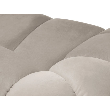 Diana 3-Sitzer Sofa mit Bezug aus Samt (Sal1) in Beige, 254x114 cm – Bild 5