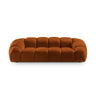 Diana 3-Sitzer Sofa mit Bezug aus Samt (Sal14) in Terrakotta, 254x114 cm – Bild 1