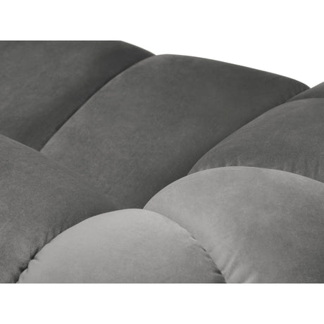 Diana 3-Sitzer Sofa mit Bezug aus Samt (Sal17) in Grau, 254x114 cm – Bild 5