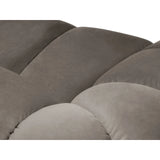 Diana 3-Sitzer Sofa mit Bezug aus Samt (Sal3) in Grey Brown, 254x114 cm – Bild 5
