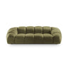 Diana 3-Sitzer Sofa mit Bezug aus Samt (Sal8) in Grün, 254x114 cm – Bild 1