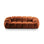 Diana 3-Sitzer Sofa mit Bezug aus Strukturierter Stoff (Bub10) in Terrakotta, 254x114 cm – Bild 1