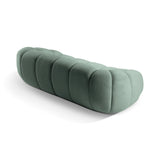 Diana 3-Sitzer Sofa mit Bezug aus Strukturierter Stoff (Bub13) in Mint, 254x114 cm – Bild 6