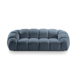 Diana 3-Sitzer Sofa mit Bezug aus Strukturierter Stoff (Bub15) in Blau Jeans, 254x114 cm – Bild 1