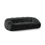 Diana 3-Sitzer Sofa mit Bezug aus Strukturierter Stoff (Bub17) in Anthrazit, 254x114 cm – Bild 4