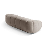 Diana 3-Sitzer Sofa mit Bezug aus Strukturierter Stoff (Bub3) in Dunkelbeige, 254x114 cm – Bild 6