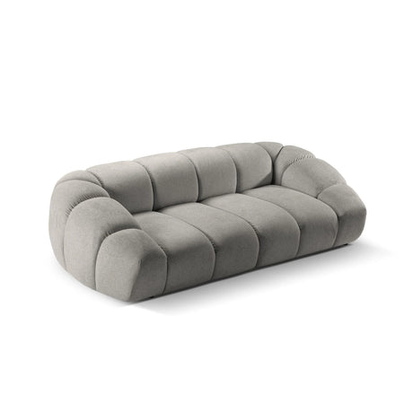 Diana 3-Sitzer Sofa mit Bezug aus Strukturierter Stoff (Bub7) in Hellgrau, 254x114 cm – Bild 5