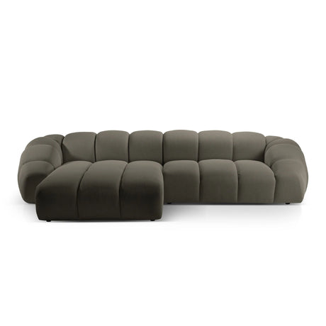Diana 4-Sitzer Ecksofa Links, mit Bezug aus 3D (Son12) in Steel, 334x182 cm – Bild 1
